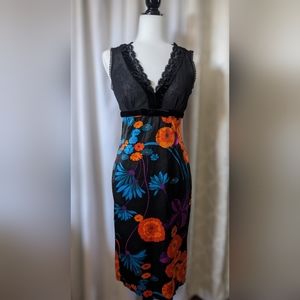D&G Mod Floral Print Cocktail Dress